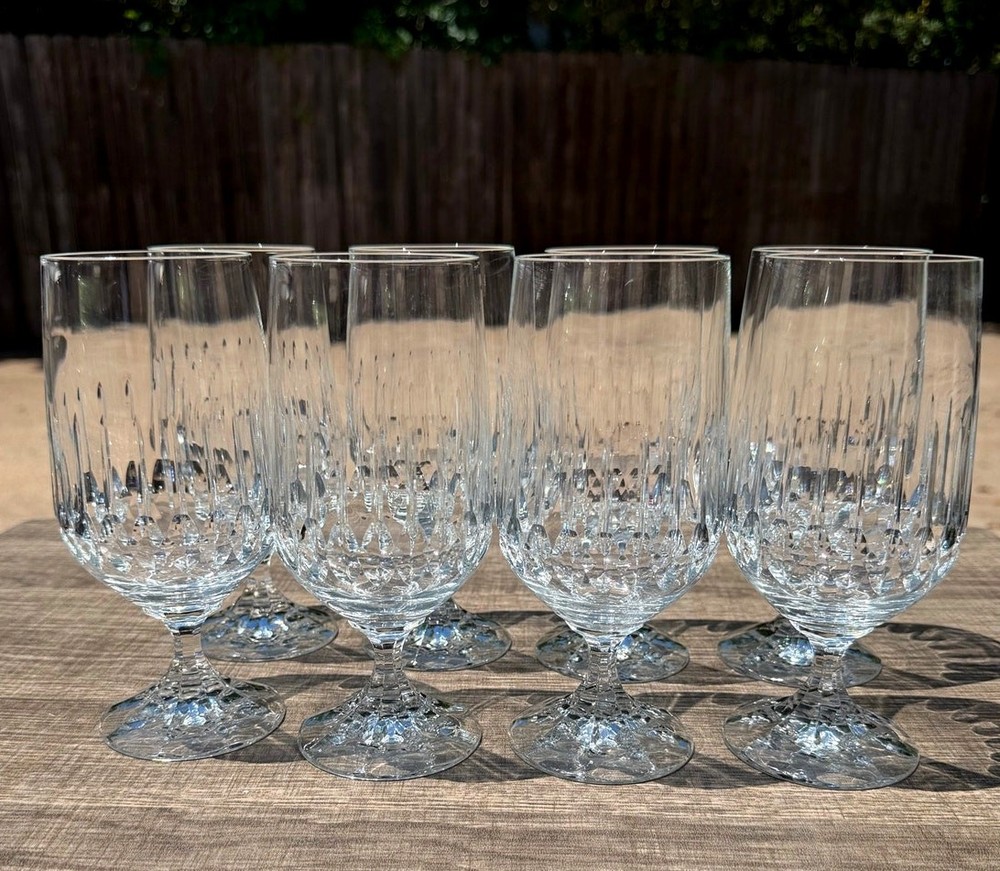 Schott Zwiesel Tango Crystal Iced Tea Goblets Glasses Set of 8 Retired Etched