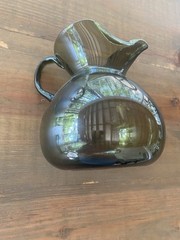 Vintage MCM Viking Blown Glass Smoke Pinch Spout Pitcher Epic Collection