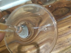 TWO Mikasa Cheers Collection 21oz White Wine Chardonnay Glass lines, dot vertica