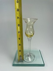 Grappa Glass Single Candlestick Gems Shot Glass By Lenox Light Amber T 3 oz B3