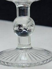 Three Vintage Bartlett Collins St. Genevieve Bullseye Cane Design Goblets