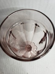 Libbey Duratuff Glass 7″ 16 fl. oz. Pink Goblet Water Tea Wine Glass Pedestal