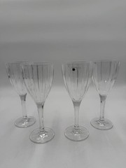 Celebration Crystal Wine Glasses-Made in EU-Rogaska Crystal-Set of 4 New In Box