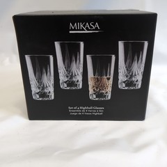 Mikasa Set Of 4 Highball Glasses 14.5oz Contessa