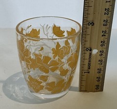 Vintage Dogwood Juice Glasses Pink-White-Green -Orange-Hazel Atlas? – Set of 5