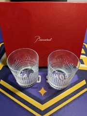 Baccarat Nancy Clear Crystal Tumbler Glasses Pair of 2 – New In Open Box 2811581