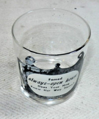 Imperial Glass 11 ounce «On the Rocks» tumbler «always-open house» novelty glass
