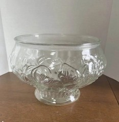 Mid-Century Jeannette 26 Piece Punch Bowl Set, 8.5 Qt Round Bowl, Cups, Hooks