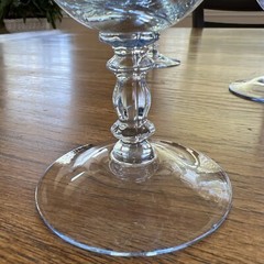 Vintage Cambridge Caprice Moonlight Blue Blown Sherbet Glasses