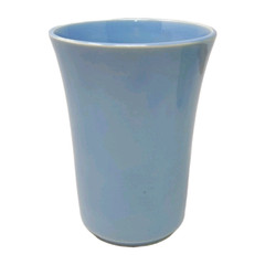 VTG RARE Luray Pastel Blue 9oz Water Tumbler Cup Taylor Smith TS&T 4.5″H