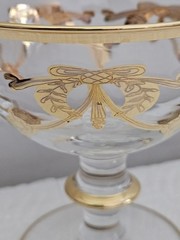 Vintage Vetri Artistici Real 24KT Gold Trim Glass