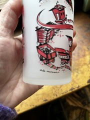Frosted Souvenir Glass “Land Of Makebelieve” Amusement Park