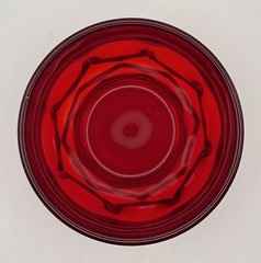Anchor Hocking 4″ Ruby Red Georgian Tumblers Set of Four | Vintage
