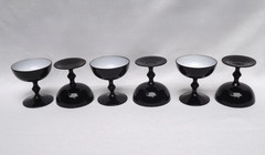 Carlo Moretti Italy Black MCM Wine, Champagne & Cordial Glasses – Set of 18