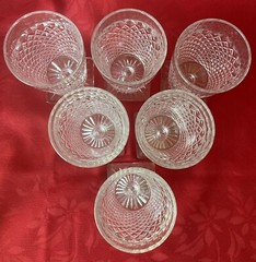 Vtg English Hobnail 7oz Glass Juice Tumblers Westmoreland Set of 6