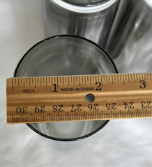 Dorothy Thorpe Style 4-Silver Fade Ombre Highball Glass Tumblers 12 ozs