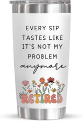Retirement Tumbler Stainless Steel 20 Oz for Woman Men Leaving Gift Farewell