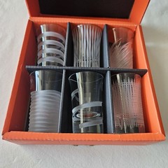 Salviati Venezia Bicchieri da Vodka Set of 6 Murano Shot Glass Box EC 55510