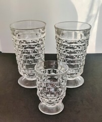 3 Colony WHITEHALL Set Goblets Glasses