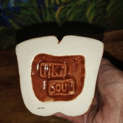 Hawaii Tiki Soul Ceramic Drink Mug Tumbler Glass Hunter with Spear