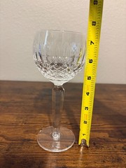 SET(3) VTG Waterford 7 3/8″H Colleen Cut Crystal Hock Wine Glasses Marked