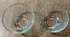 Pair Of Dessert Bowl Etched Laurel Leaf Anchor Hocking Style 3-5/8″ Diameter