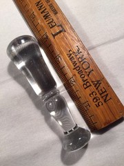 Vintage HEISEY Clear 4 ¼” Cocktail Muddler Elegant Glass