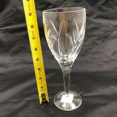 1ct Waterford Crystal Wine Glass John Rocha 9″ Signed Signature Stemware 100490