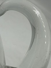 Vintage Elegant Glass 80 Oz Ice Lip Pitcher Bridal Bouquet by GLASTONBURY LOTUS