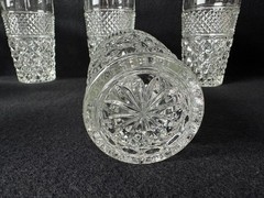 Vintage Anchor Hocking Wexford Glass Tumblers 5.5″ Tall 11 oz #4512 Box of 12