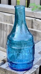 DR. CHANDLER’S JAMAICAN GINGER GLASS ROOT BITTERS BOTTLE 7.5″ TALL WHEATON N J.