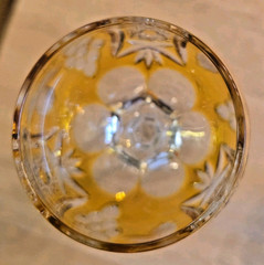 Vintage Nachtmann Traube Honey Crystal Glasses – Set of 3 – Hand Blown Cut Glass