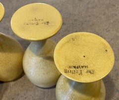 THE POTTERY STEAKHOUSE :: Vintage Set/4 PEDESTAL DRINKING 5 1/4” GOBLETS HAWAII