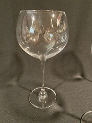 Set of 3 LENOX Crystal 💎Wine Balloon Bordeaux Glasses 9 1/2” Tall Thin Stem
