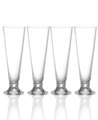 Waterford Crystal Marquis Vintage Pilsner Beer Glasses Set of Four 9-1/4″ NEW