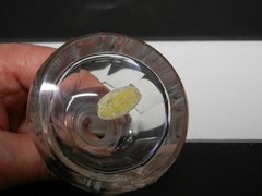 OTK Glass Japan Colognes with Stoppers 10 Panel Crystal Ground Base 4 5/8″ T OL
