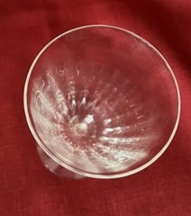 6 Fostoria NIAGARA 6026 Fosnia Juice Glasses Wavy Optic VTG D/C