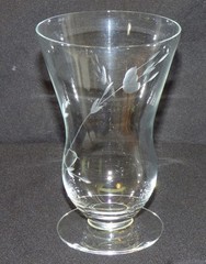 Princess House Crystal HERITAGE 4 Footed Glass Tumblers 12 Oz Parfait 6154 Set B
