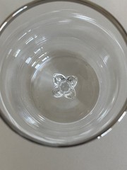 Set of 4 ~ Lenox Platinum Rim DESIRE Tulip Water or Wine Glasses