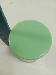 vintage JADEITE Tumbler Uranium 3 3/4” Glass Juice Cup