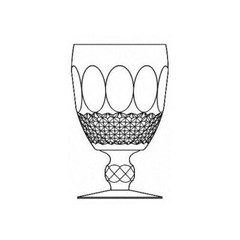 Set of 4 WATERFORD COLLEEN Short Stem Cut Cystal Liquor COctail Glasses
