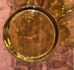 Honey Gold MCM Vintage Ice Tea Tumblers Set Of 8 Likely Anchor Hocking or Libby
