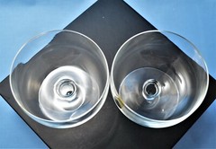 ROYAL BAVARIAN CRYSTAL 6 CHAMPAGNE COCTAIL DESSERT GLASSES CLEAR