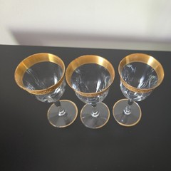 Tiffin-Franciscan, Minton Clear (Stem 14196) Wine Glass, 3 pieces.