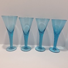 Bath Glass Hand Blown Air Fluted Champagne Wine Glasses Etched Bath 2014/2015.