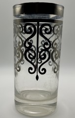 Dorothy Thorpe Platinum Band Scroll Cocktail Glass