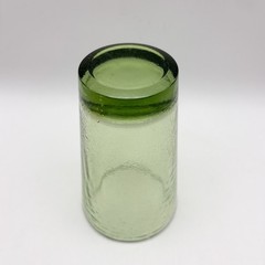 Fire and & Light Recycled Glass 16 oz Tumbler Olive | Green 6 Inches