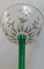 Group/9 Vintage Bohemian INTAGLIO Gilt Engraved Goblets