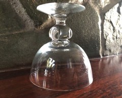 VINTAGE 1930’S SKRUF ASTRID LOBE SWEDISH CRYSTAL CHAMPAGNE COUPE SHERBET GLASS