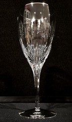 LENOX CRYSTAL MILLENNIUM EDITION FIRELIGHT WATER GOBLET PLATINUM RIM 8 3/8″ USA
